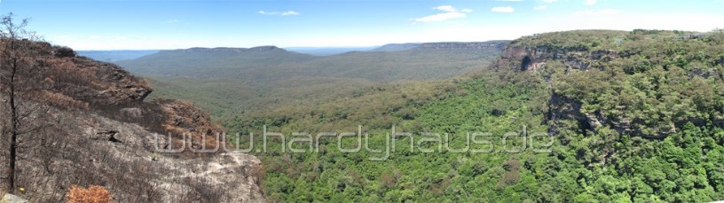 Panorama Blue Mountains in Australia
